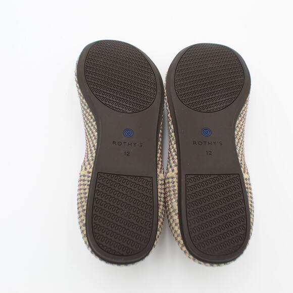 Rothys The Flat Womens 12 Gold Metallic Knit Limited Edition Slip On Comfort - Picture 7 of 8